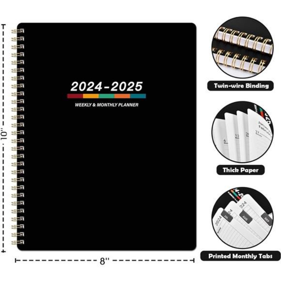 Planner 2024-2025– Academic Weekly & Monthly Planner, Jul 2024 - Jun 2025 - Picture 7 of 7